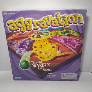 Aggravation Marble Race Board Game 2002 Parker Brothers Complete Repacked